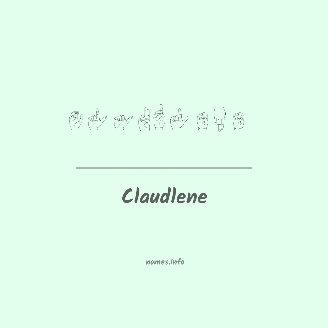 Claudlene em Libras
