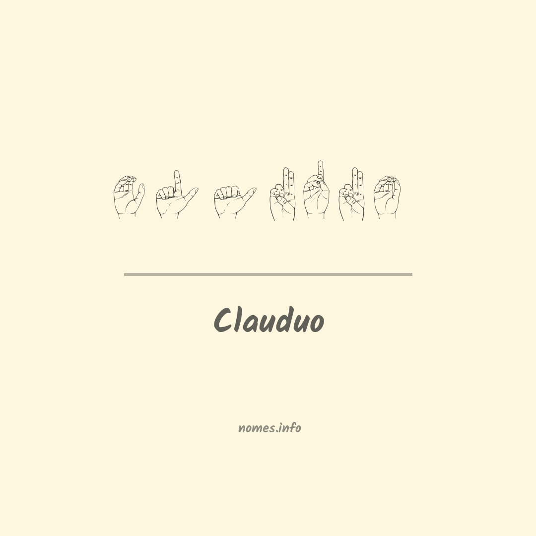 Clauduo em Libras