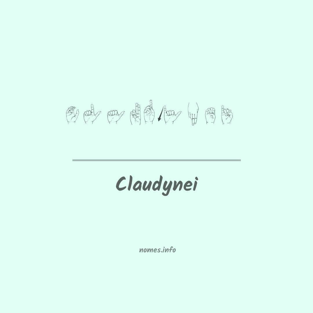 Claudynei em Libras