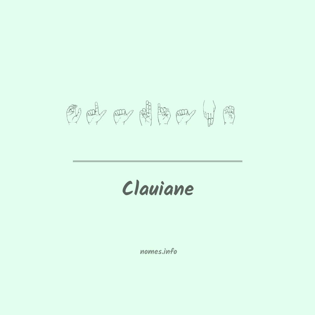 Clauiane em Libras