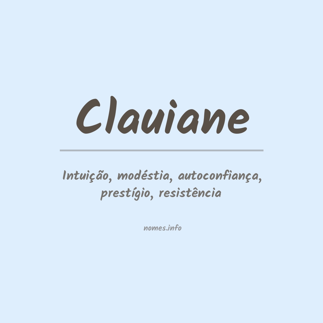 Significado do nome Clauiane