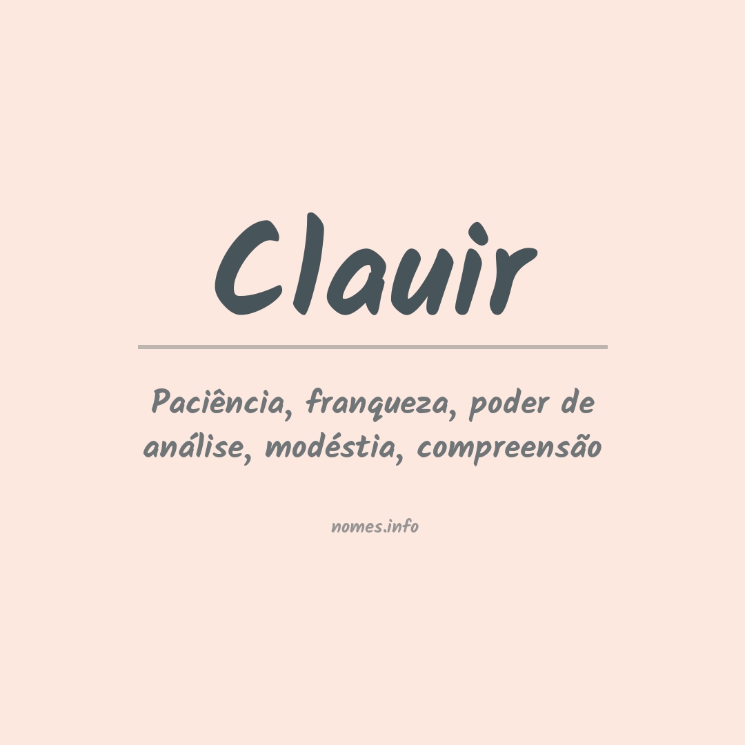 Significado do nome Clauir