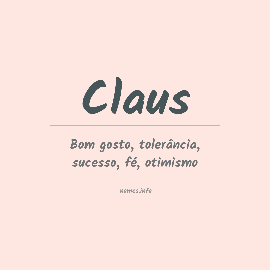 Significado do nome Claus