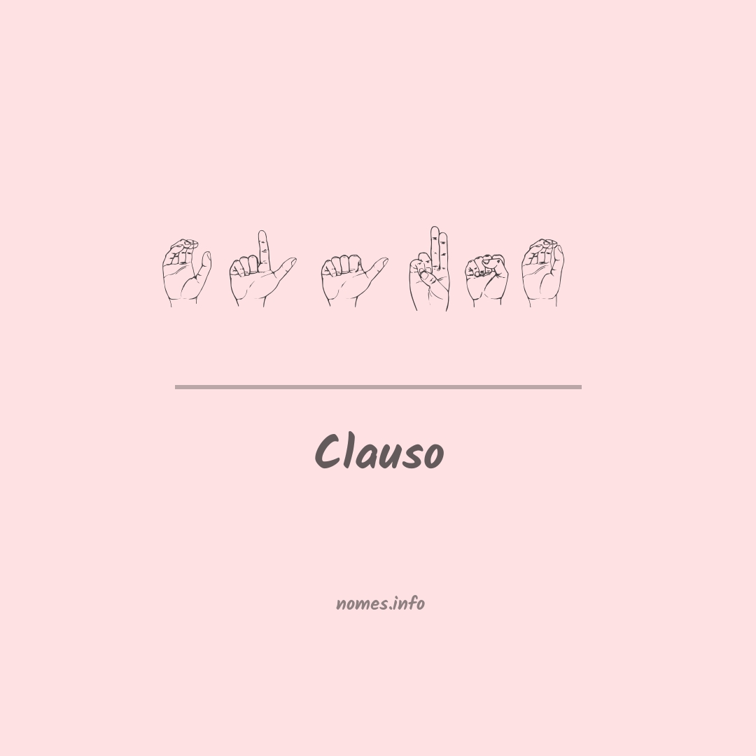 Clauso em Libras