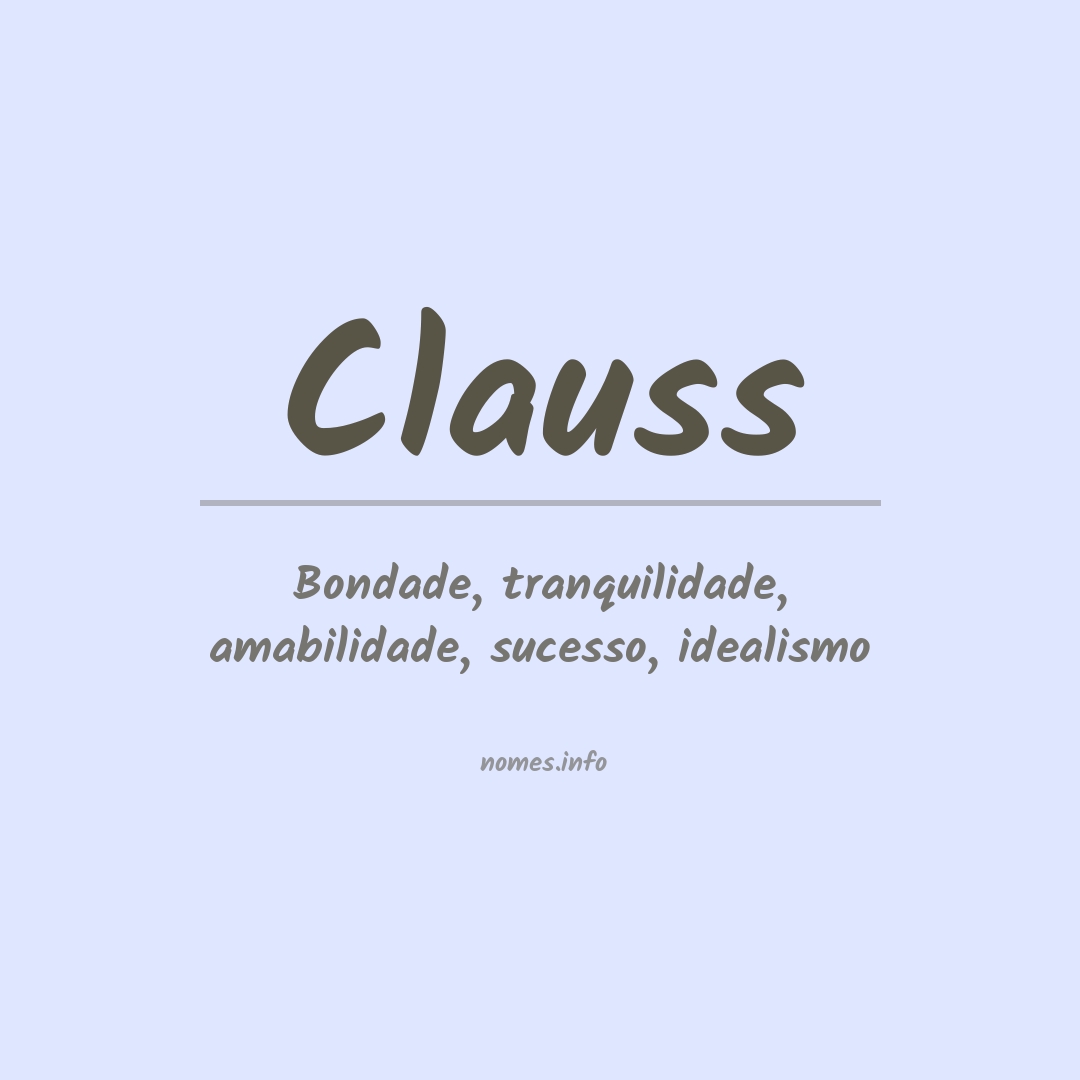 Significado do nome Clauss