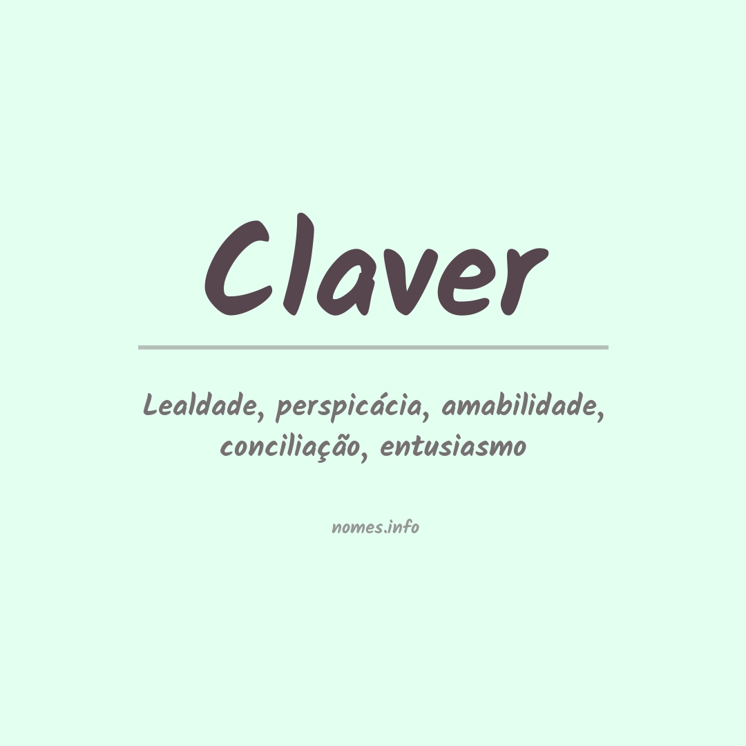 Significado do nome Claver