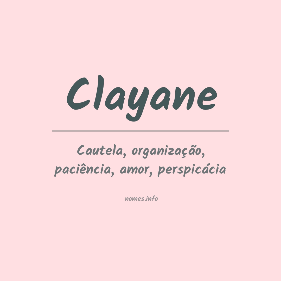 Significado do nome Clayane
