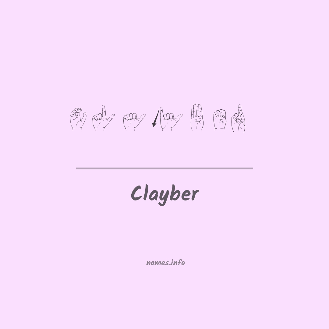 Clayber em Libras