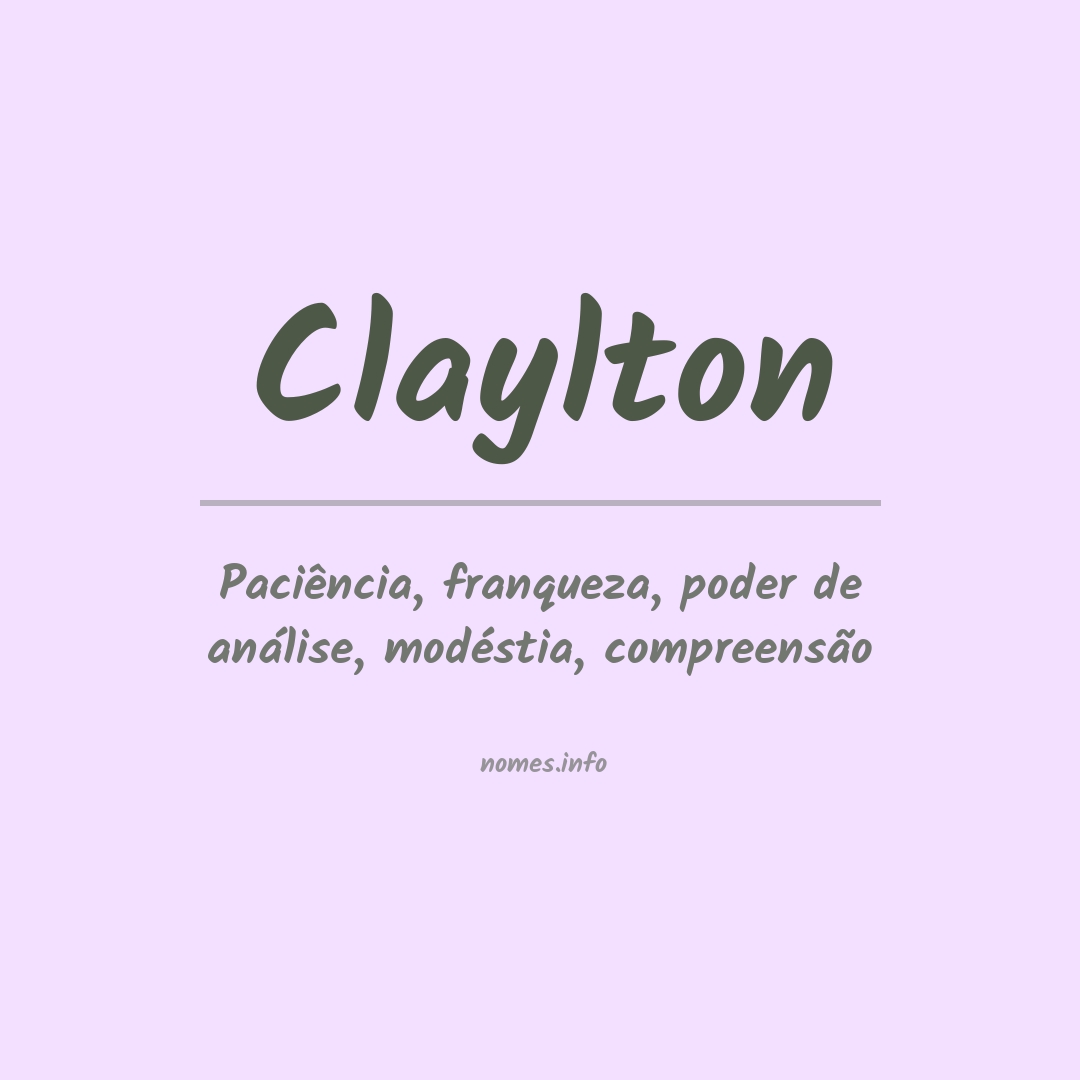 Significado do nome Claylton