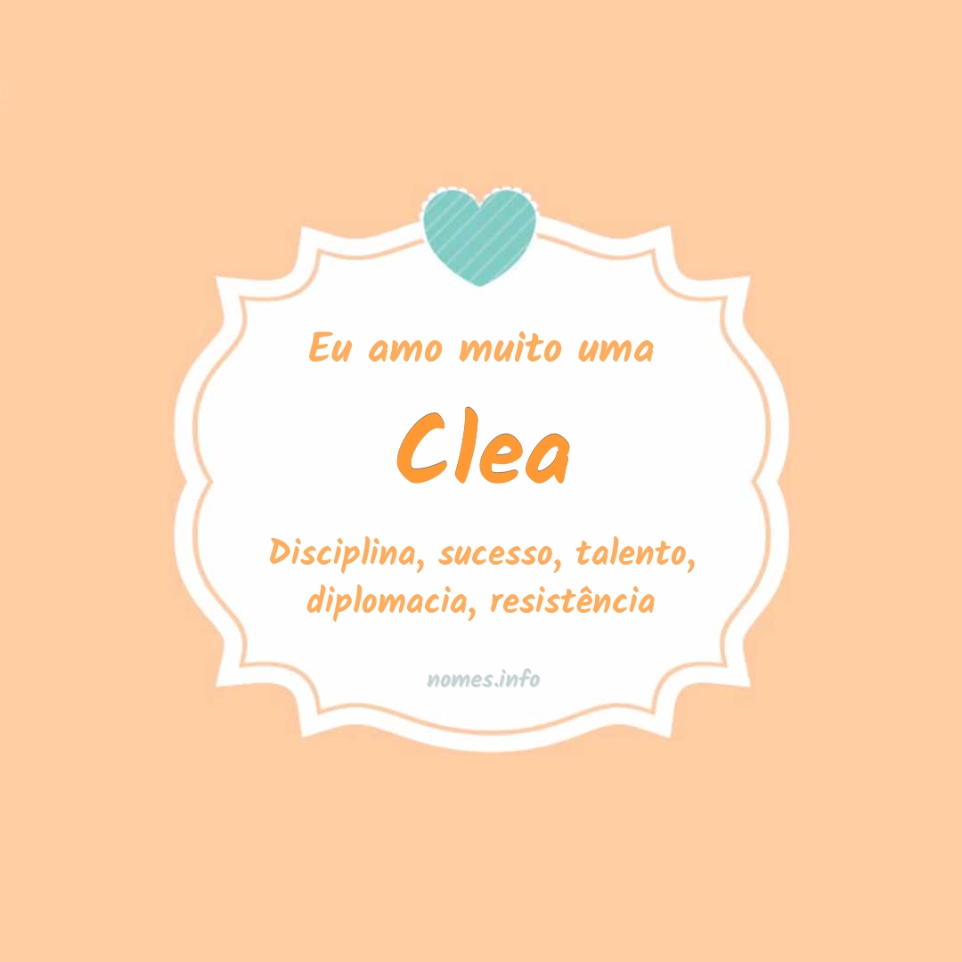 Eu amo muito Clea