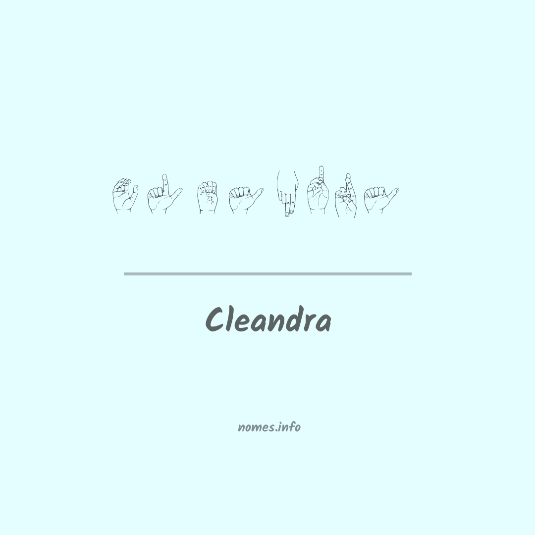 Cleandra em Libras