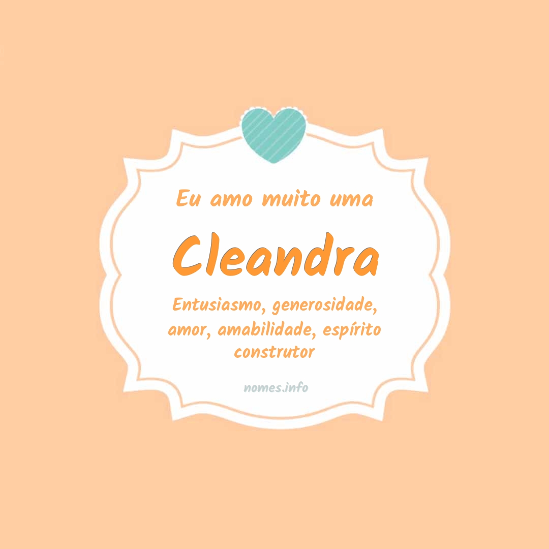 Eu amo muito Cleandra