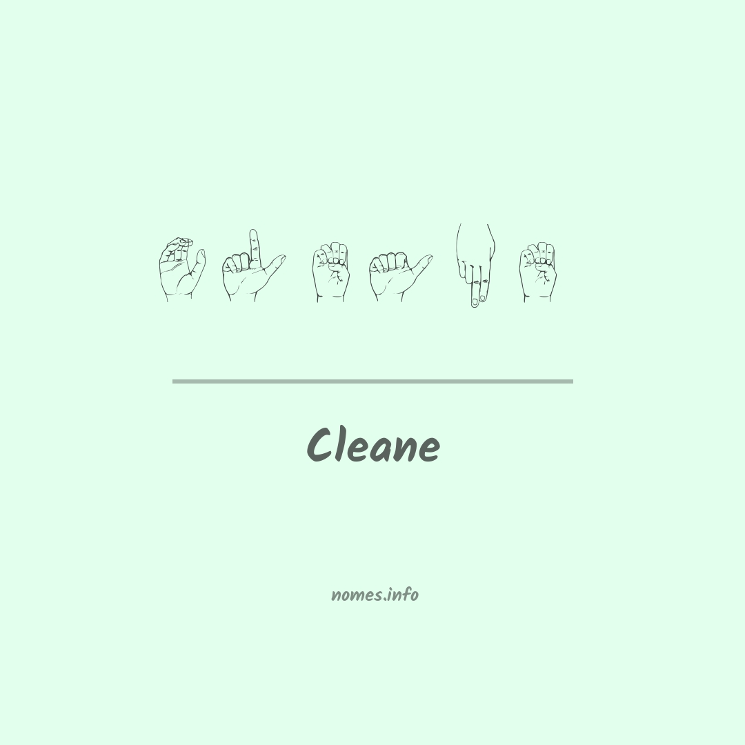 Cleane em Libras Cleane em Libras