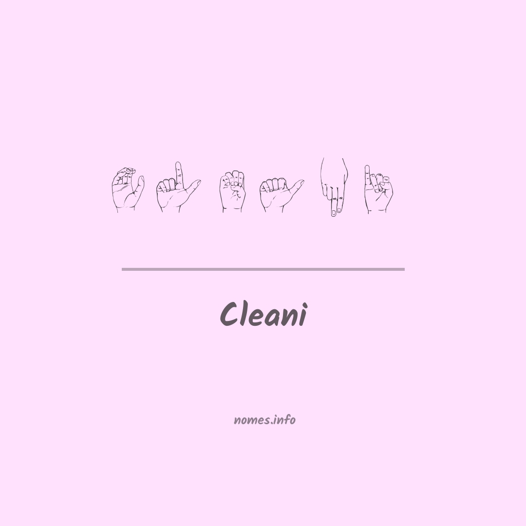 Cleani em Libras