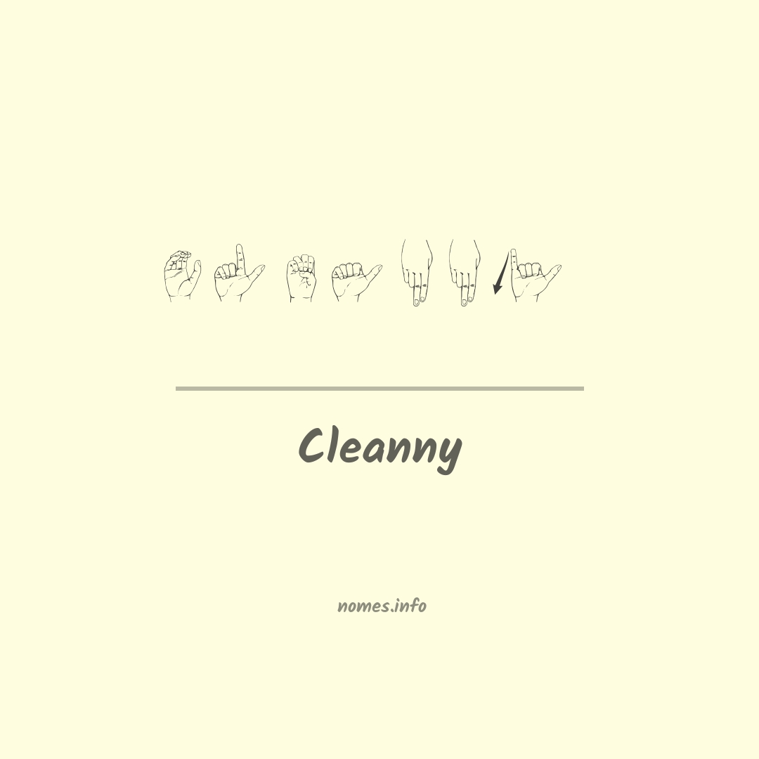 Cleanny em Libras