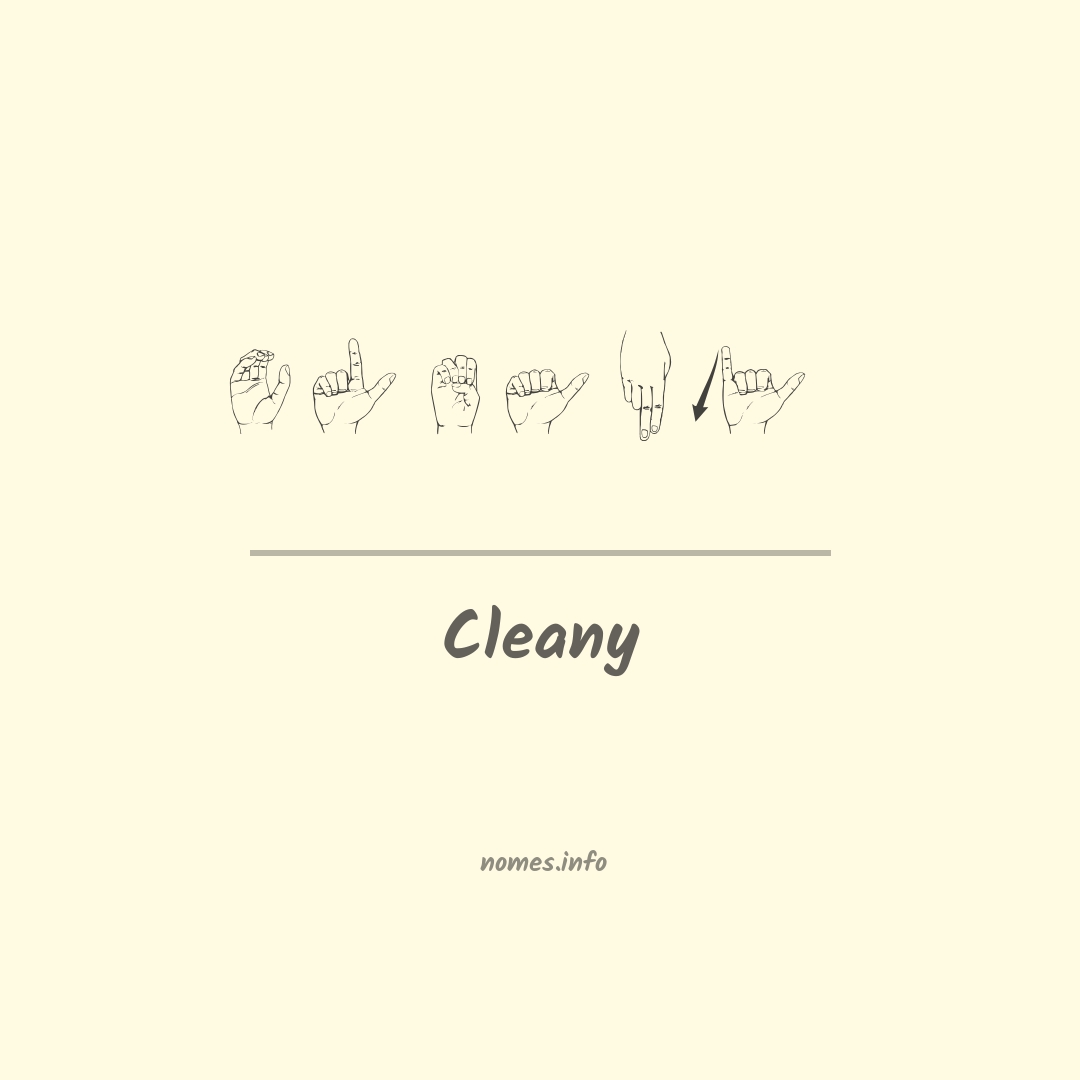 Cleany em Libras