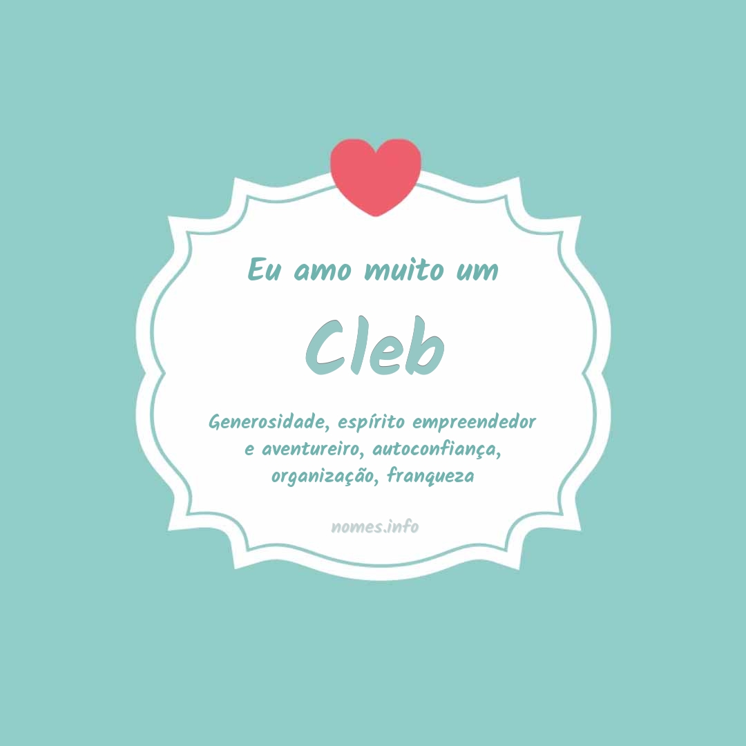 Eu amo muito Cleb