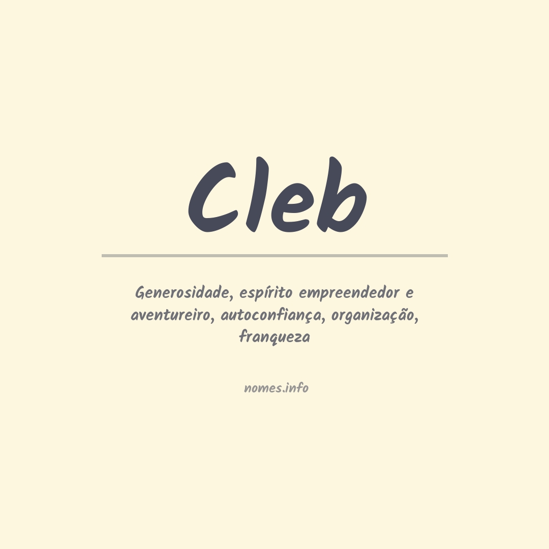 Significado do nome Cleb