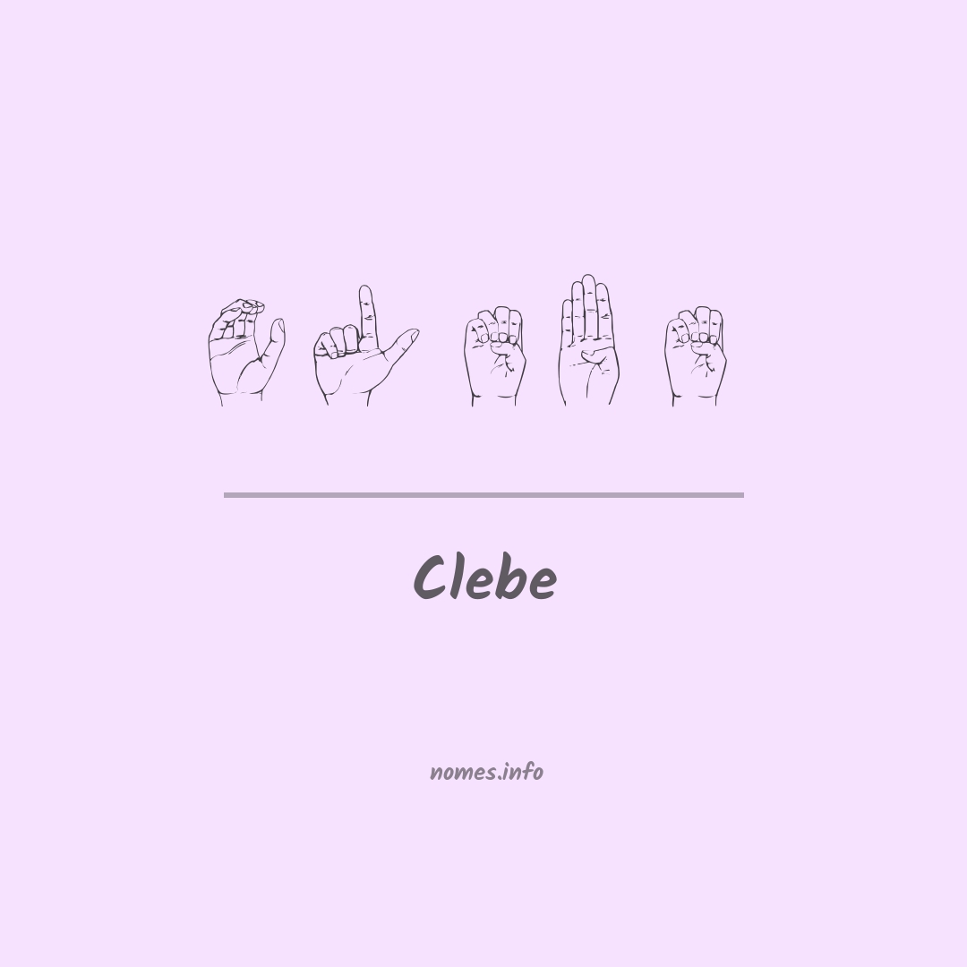Clebe em Libras Clebe em Libras