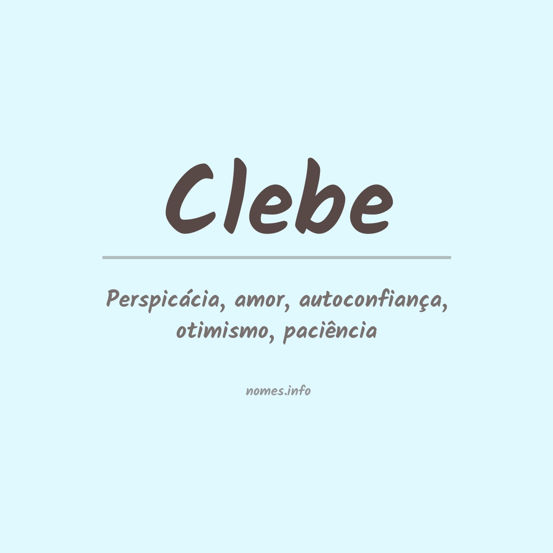 Significado do nome Clebe