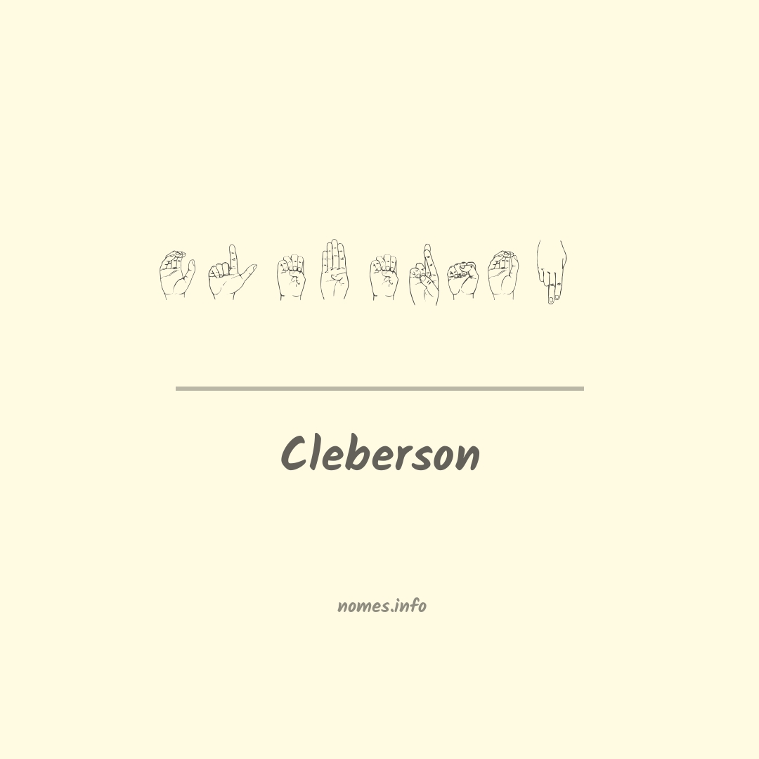 Cleberson em Libras