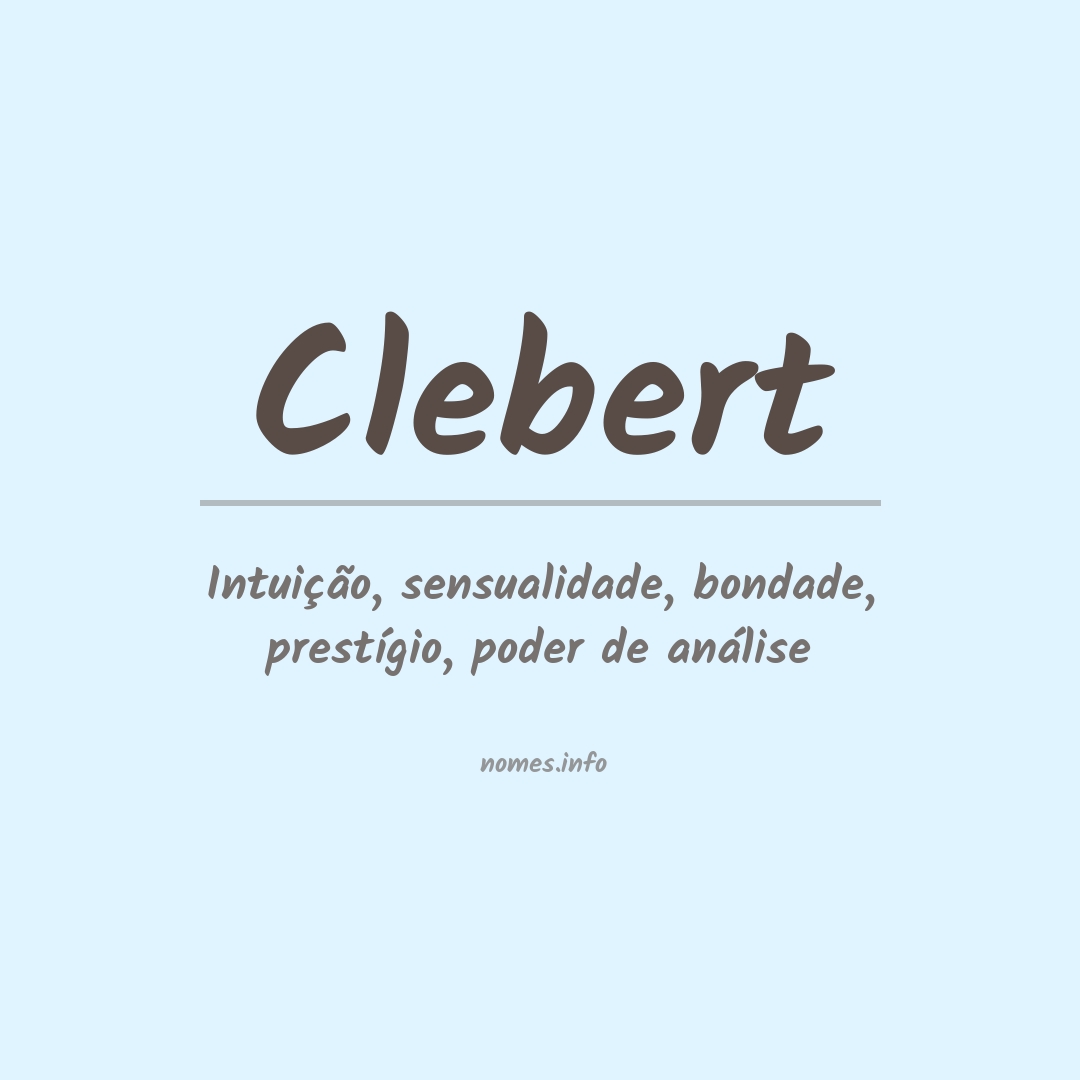Significado do nome Clebert