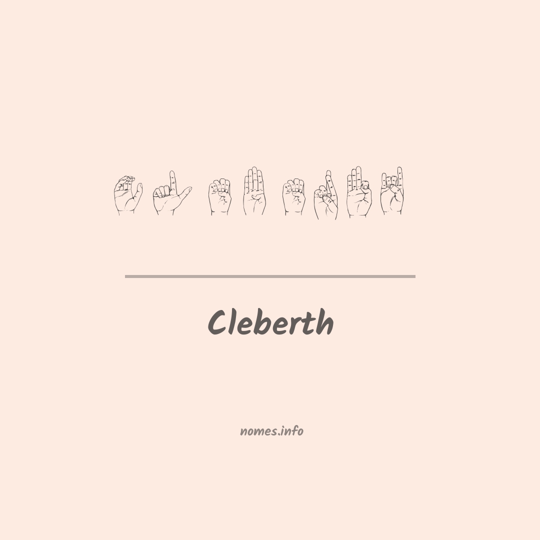 Cleberth em Libras