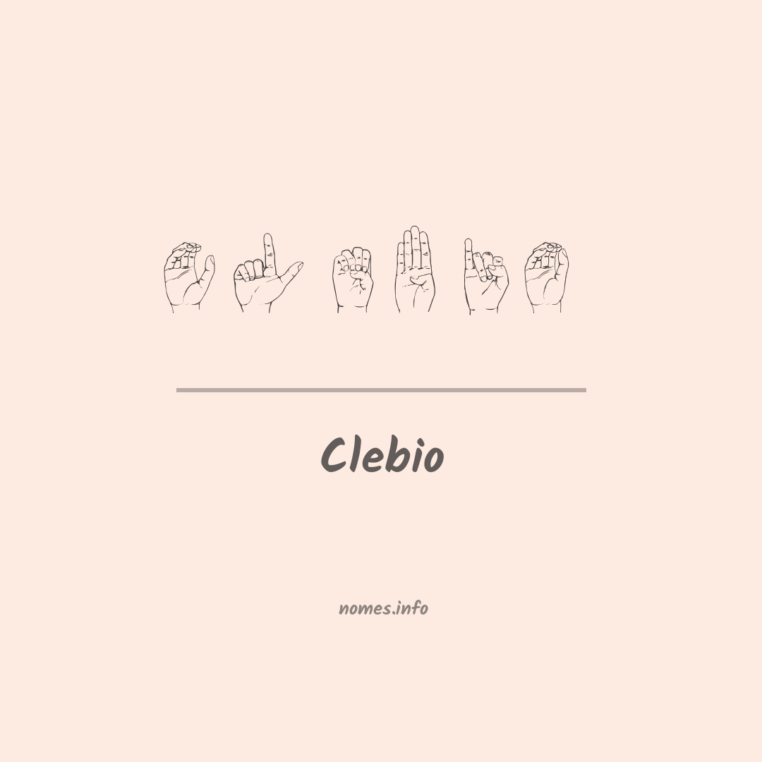 Clebio em Libras
