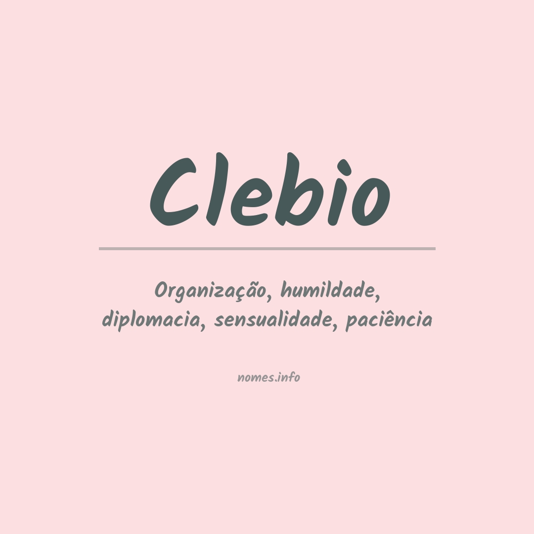 Significado do nome Clebio