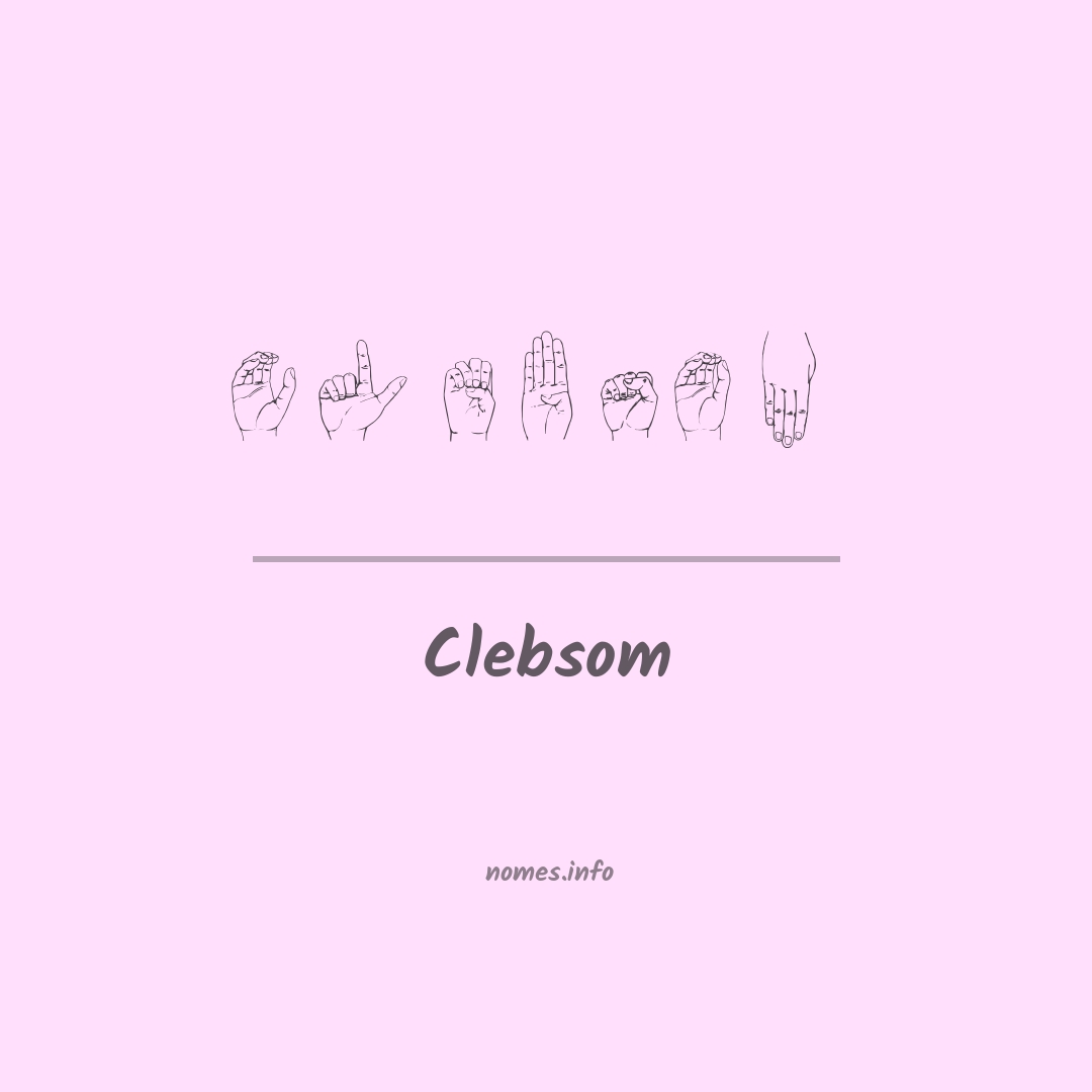 Clebsom em Libras