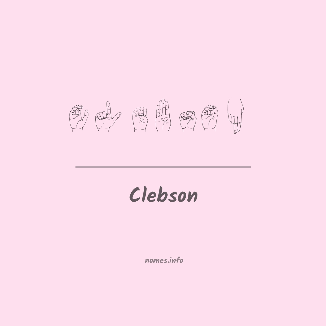 Clebson em Libras