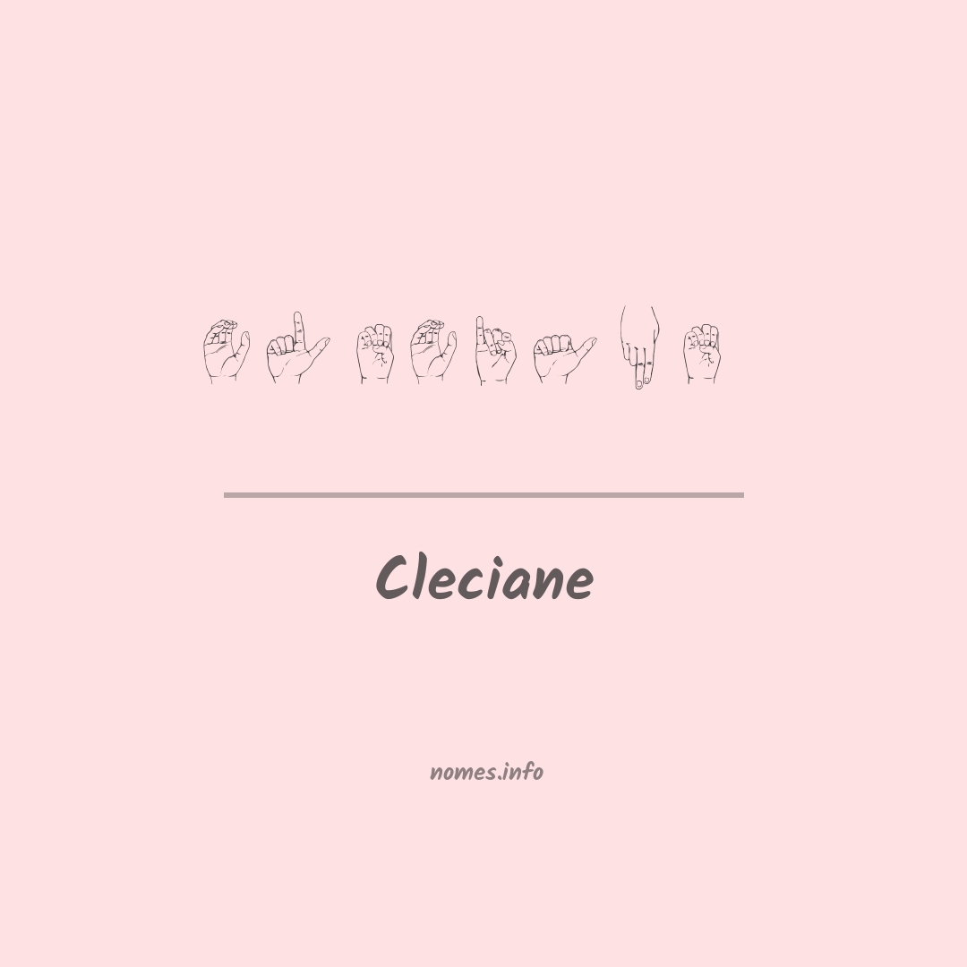 Cleciane em Libras