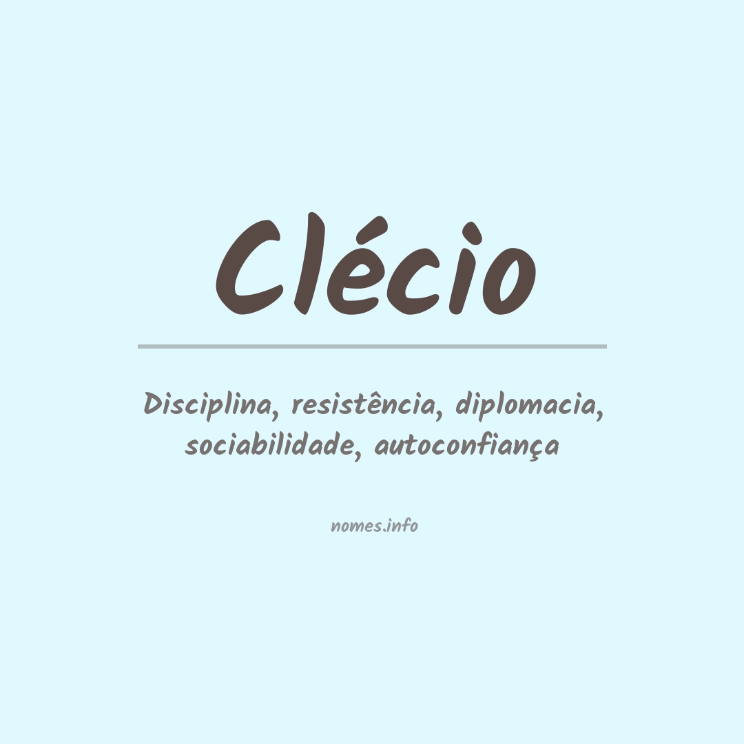Significado do nome Clécio