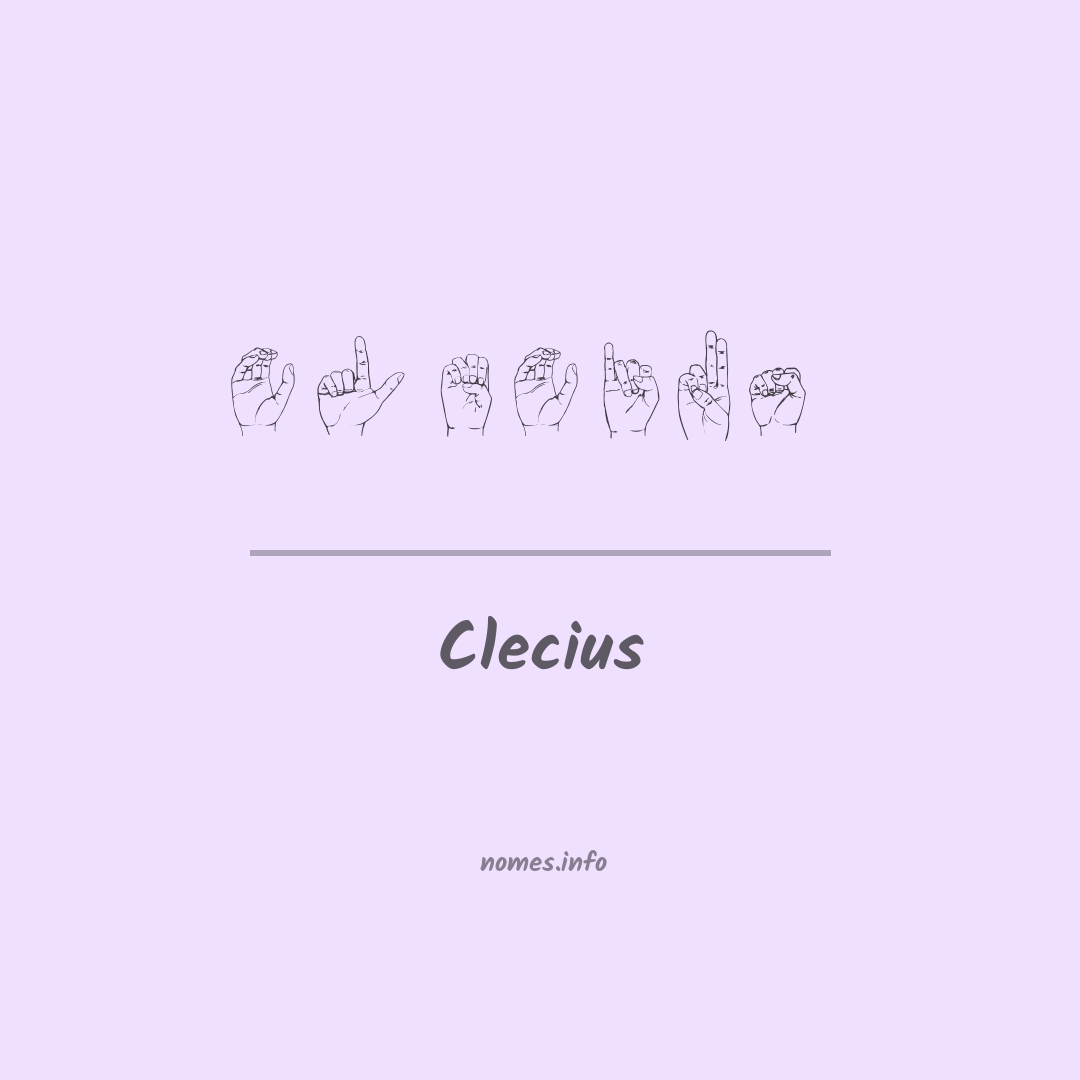 Clecius em Libras