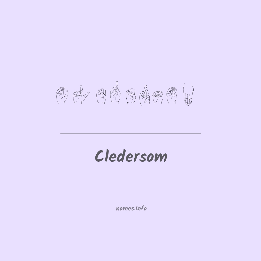Cledersom em Libras