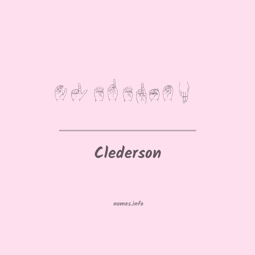 Clederson em Libras