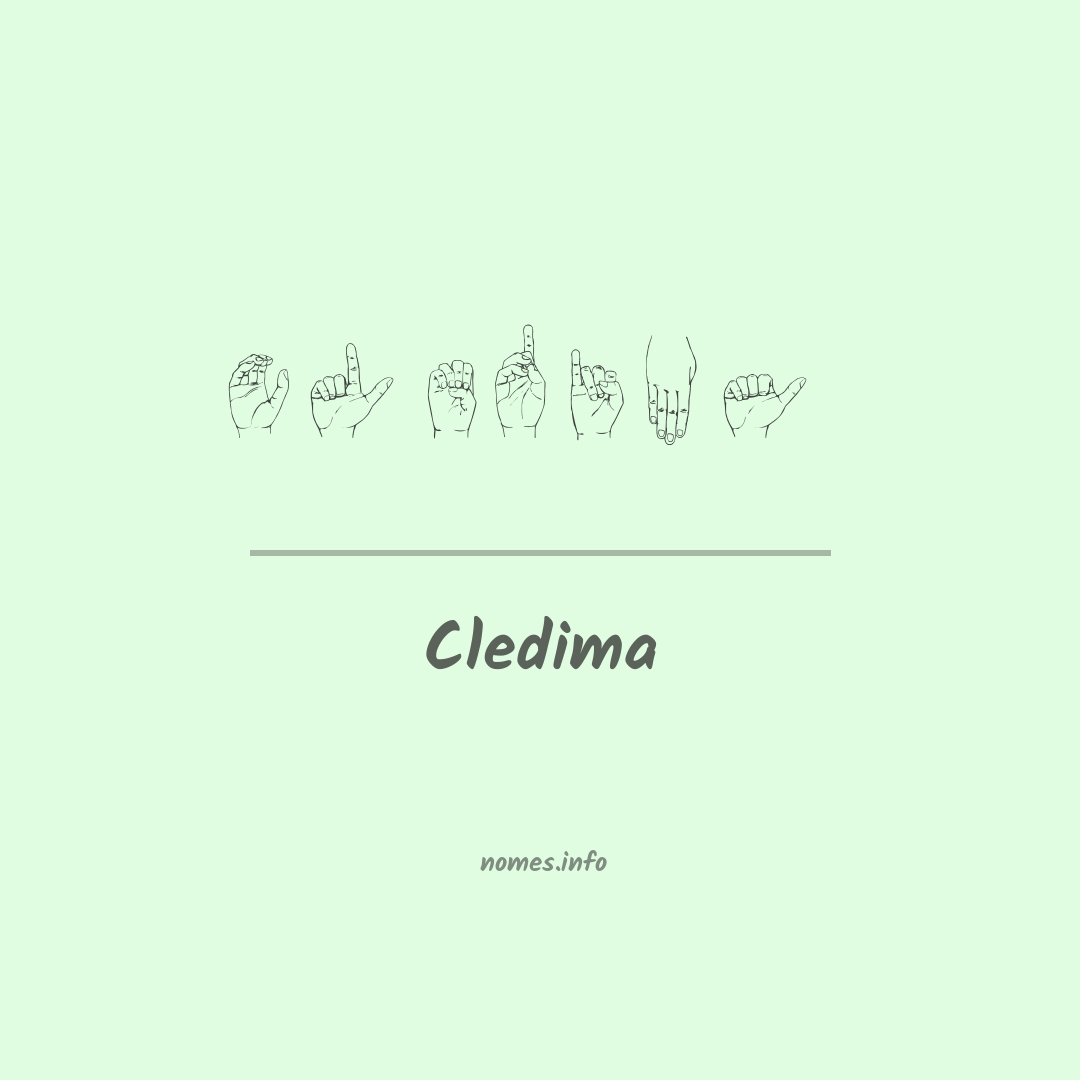 Cledima em Libras
