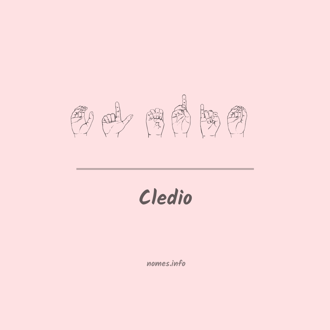 Cledio em Libras