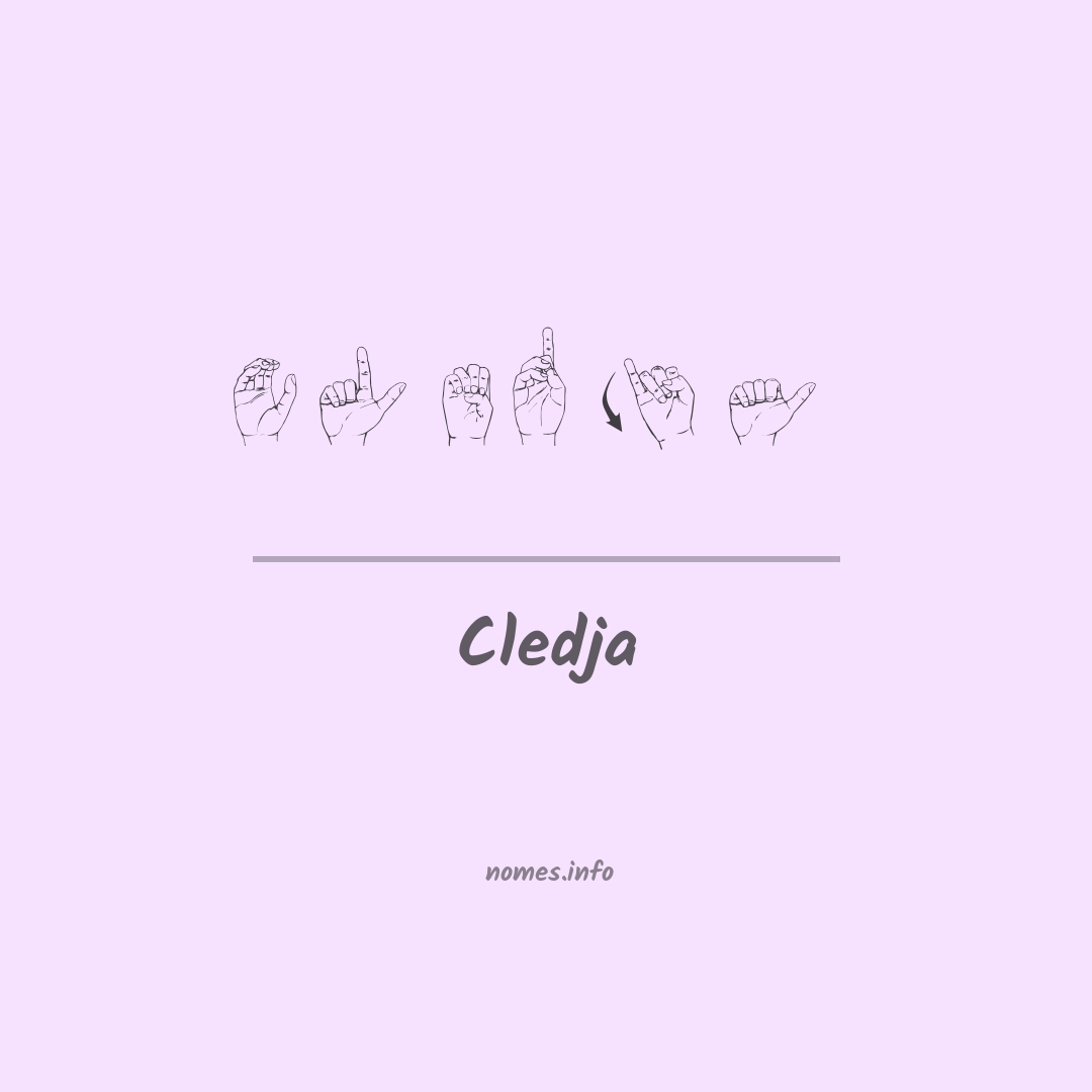 Cledja em Libras