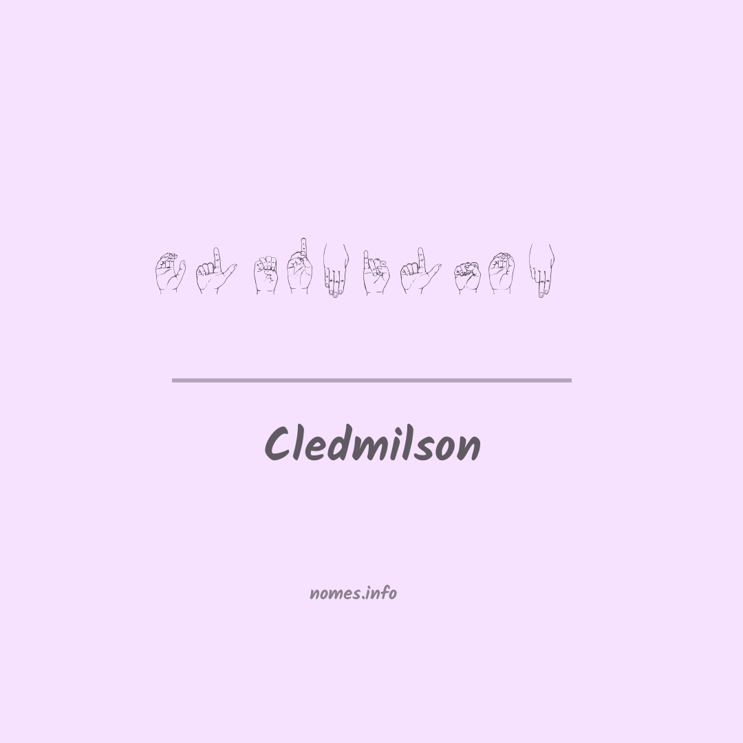 Cledmilson em Libras