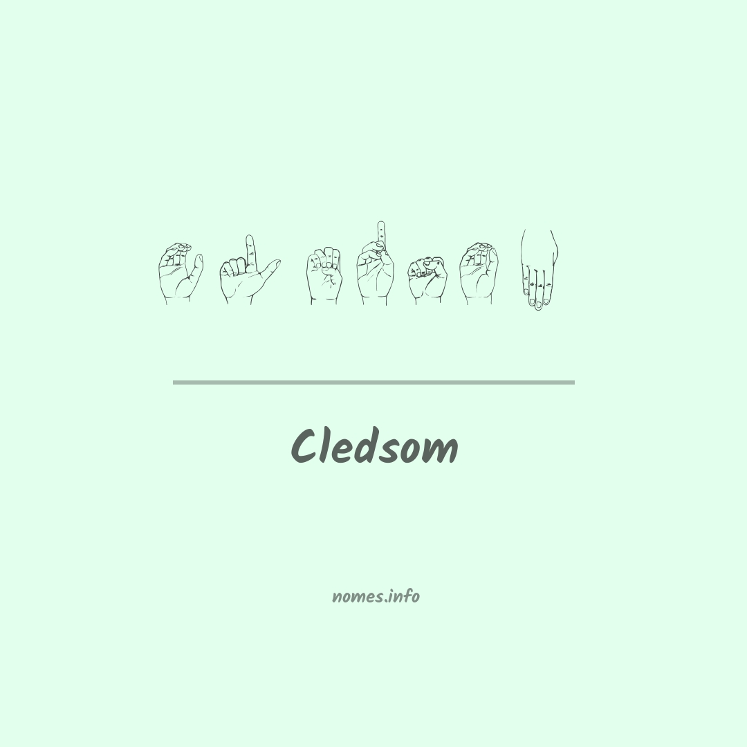 Cledsom em Libras
