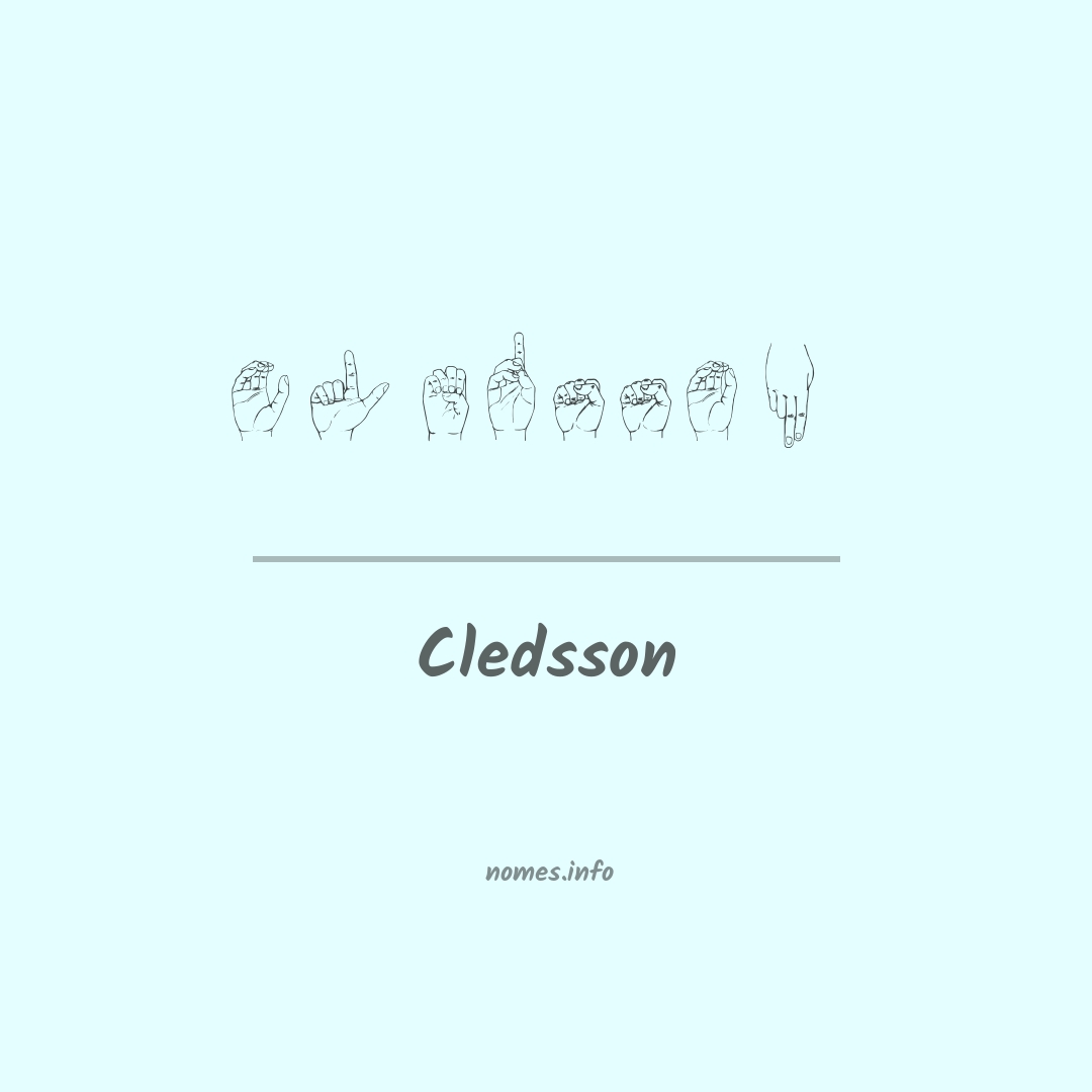 Cledsson em Libras