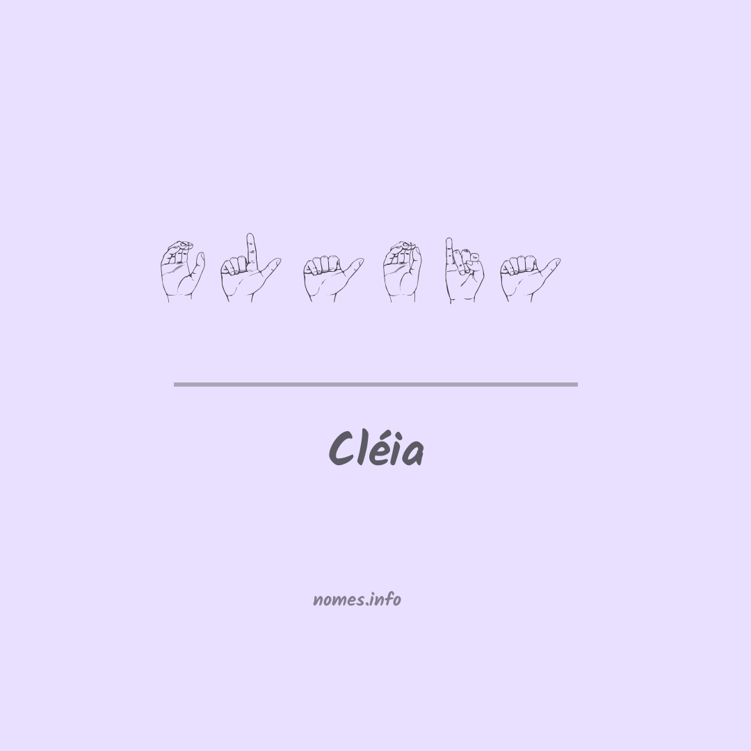 Cléia em Libras