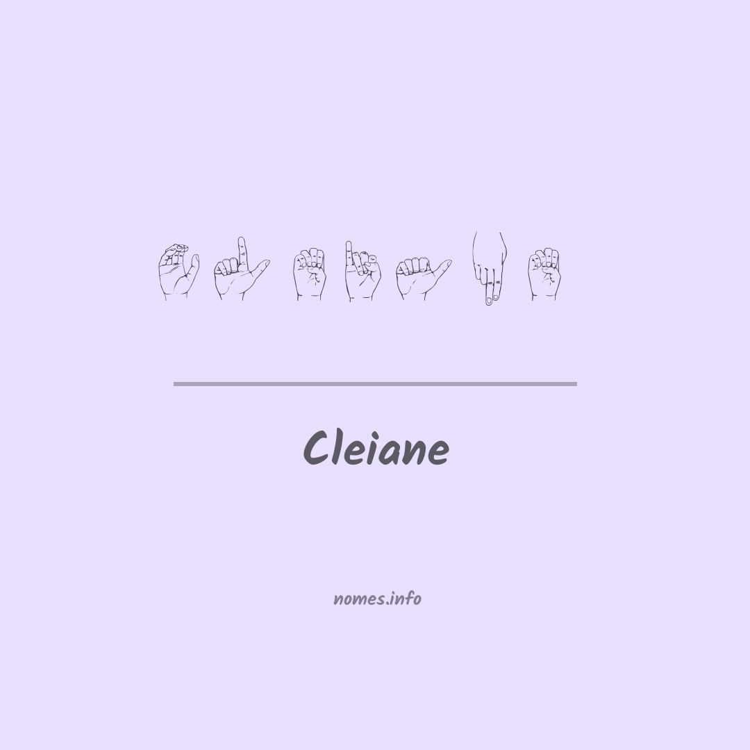 Cleiane em Libras