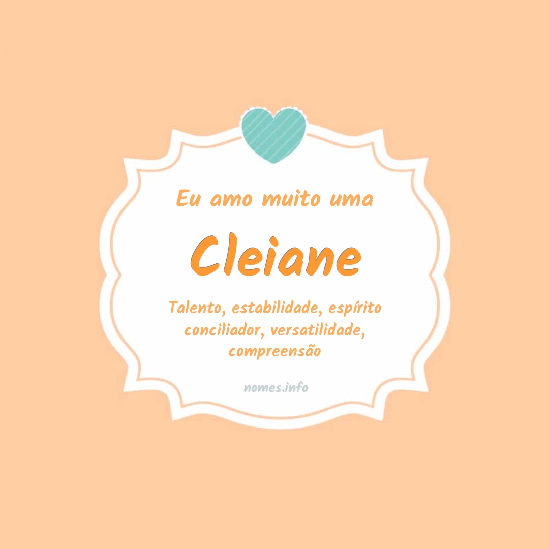 Eu amo muito Cleiane