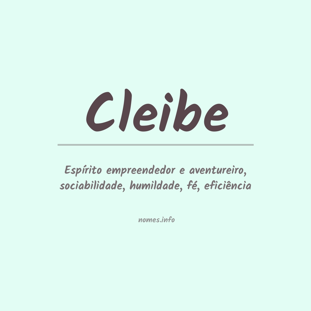 Significado do nome Cleibe
