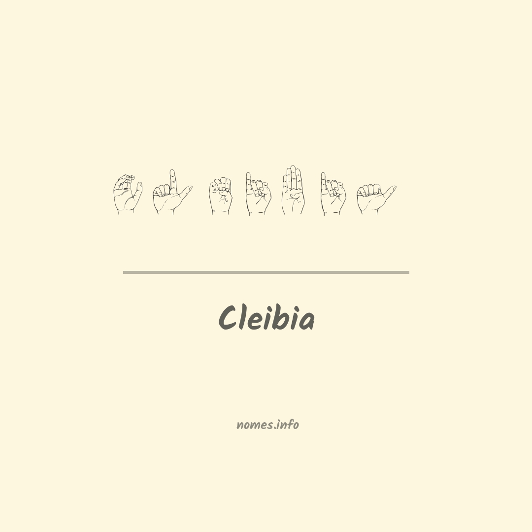 Cleibia em Libras