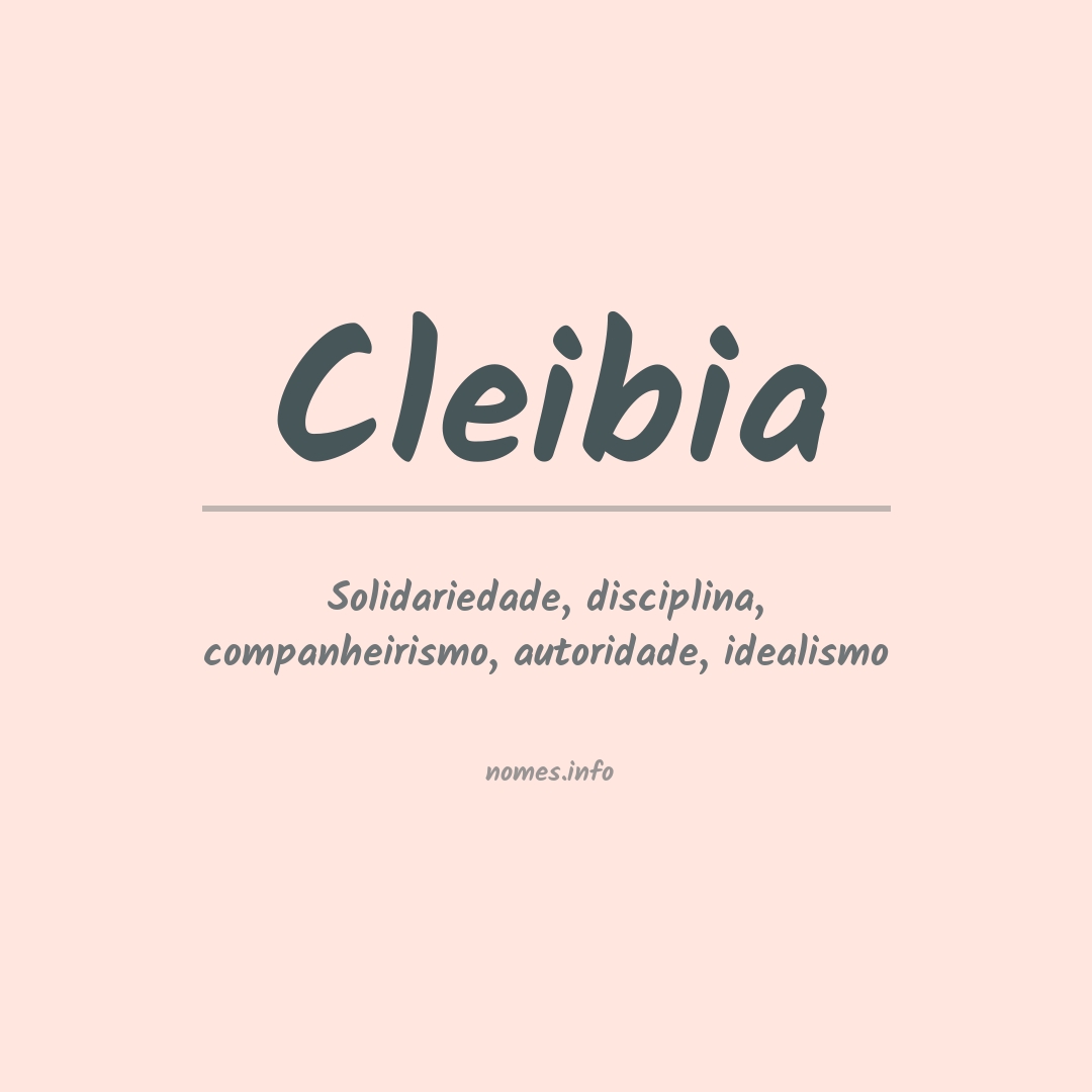 Significado do nome Cleibia