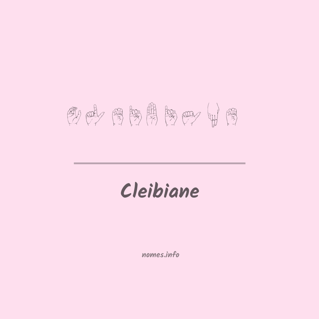 Cleibiane em Libras