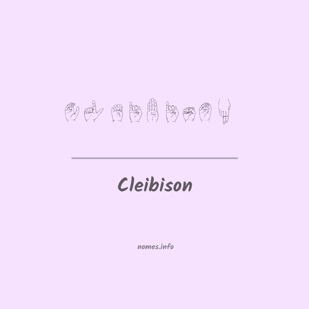 Cleibison em Libras